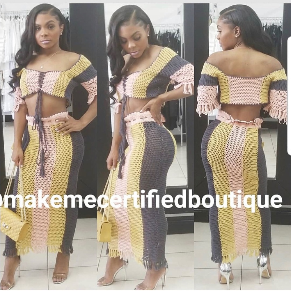 Crochet two piece set
